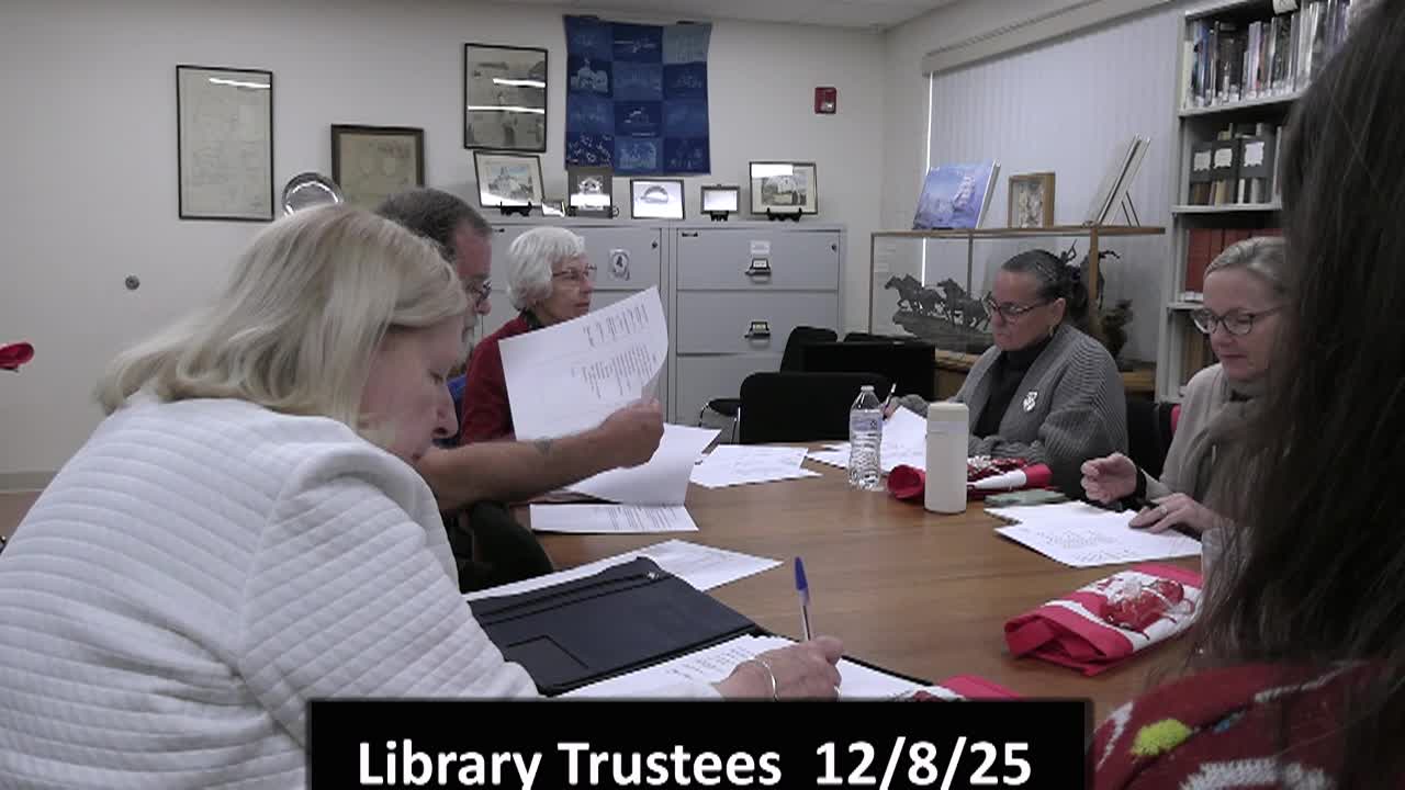 Library Board of Trustees 12-8-25