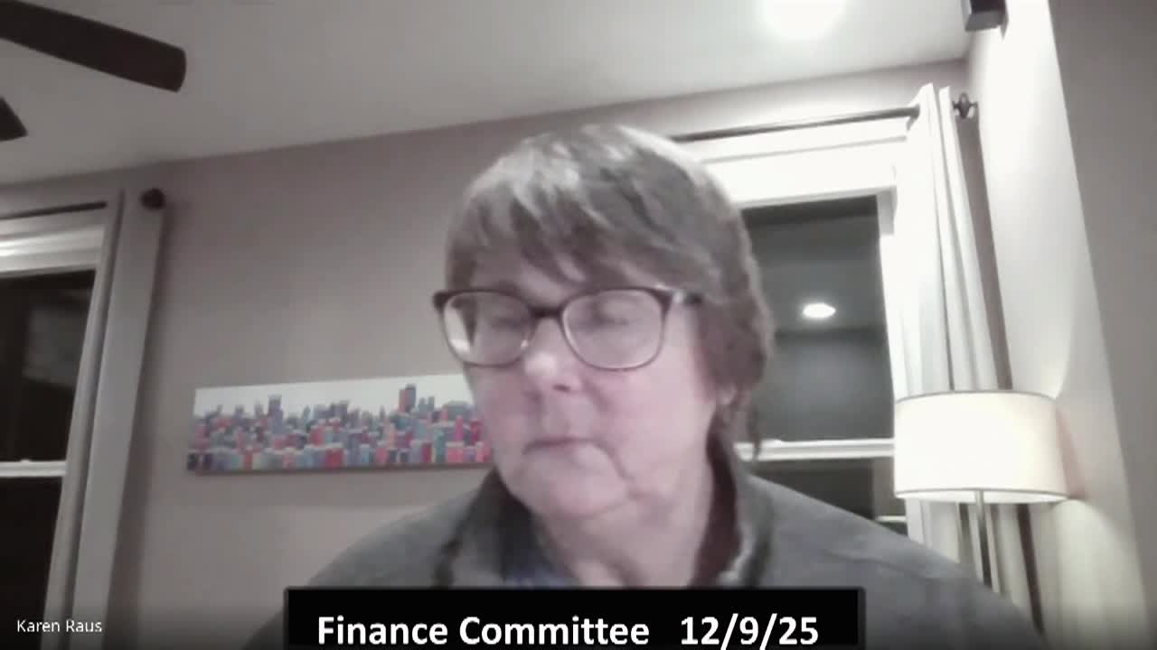 Finance Committee 12-9-25