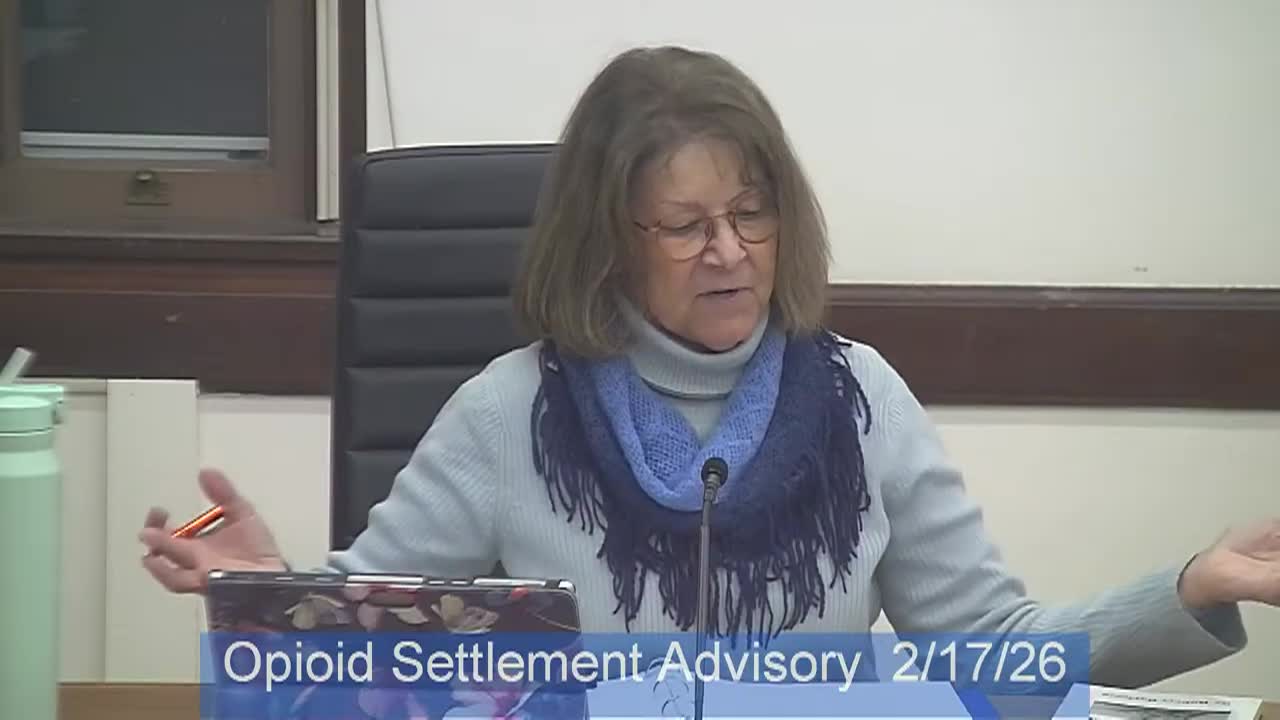 Thumbnail image for Opioid Settlement Advisory Committee - February 17, 2026