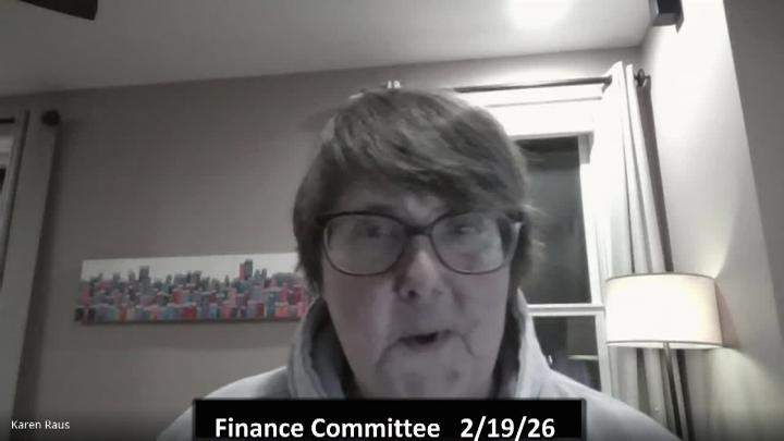 Thumbnail image for Finance Committee - February 19, 2026