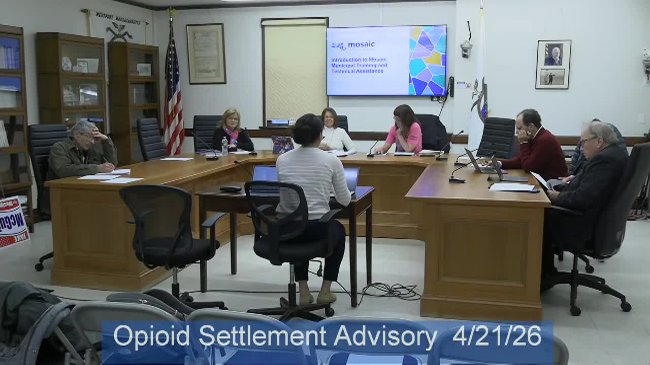 Thumbnail image for Opioid Settlement Advisory 4-21-26
