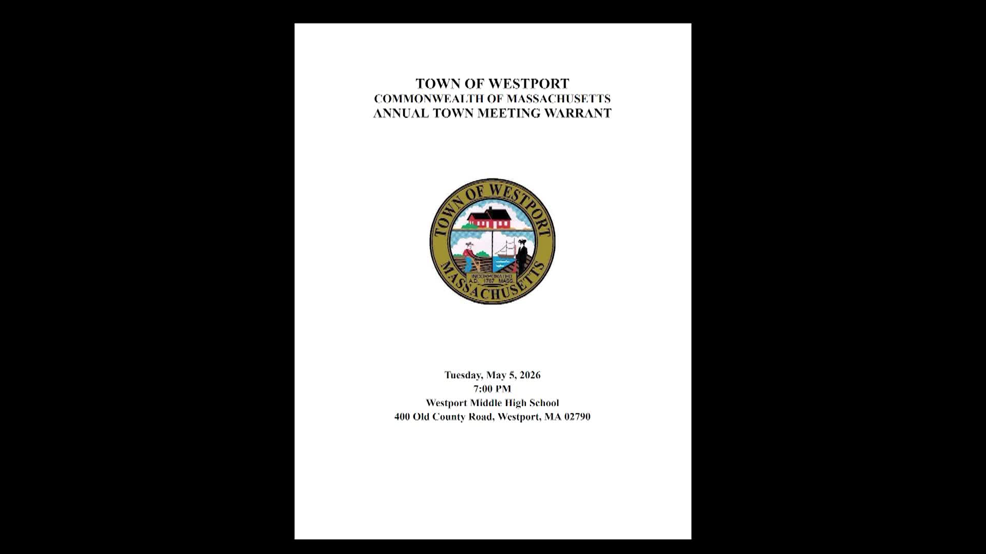 Thumbnail image for Town Meeting Warrant Preview