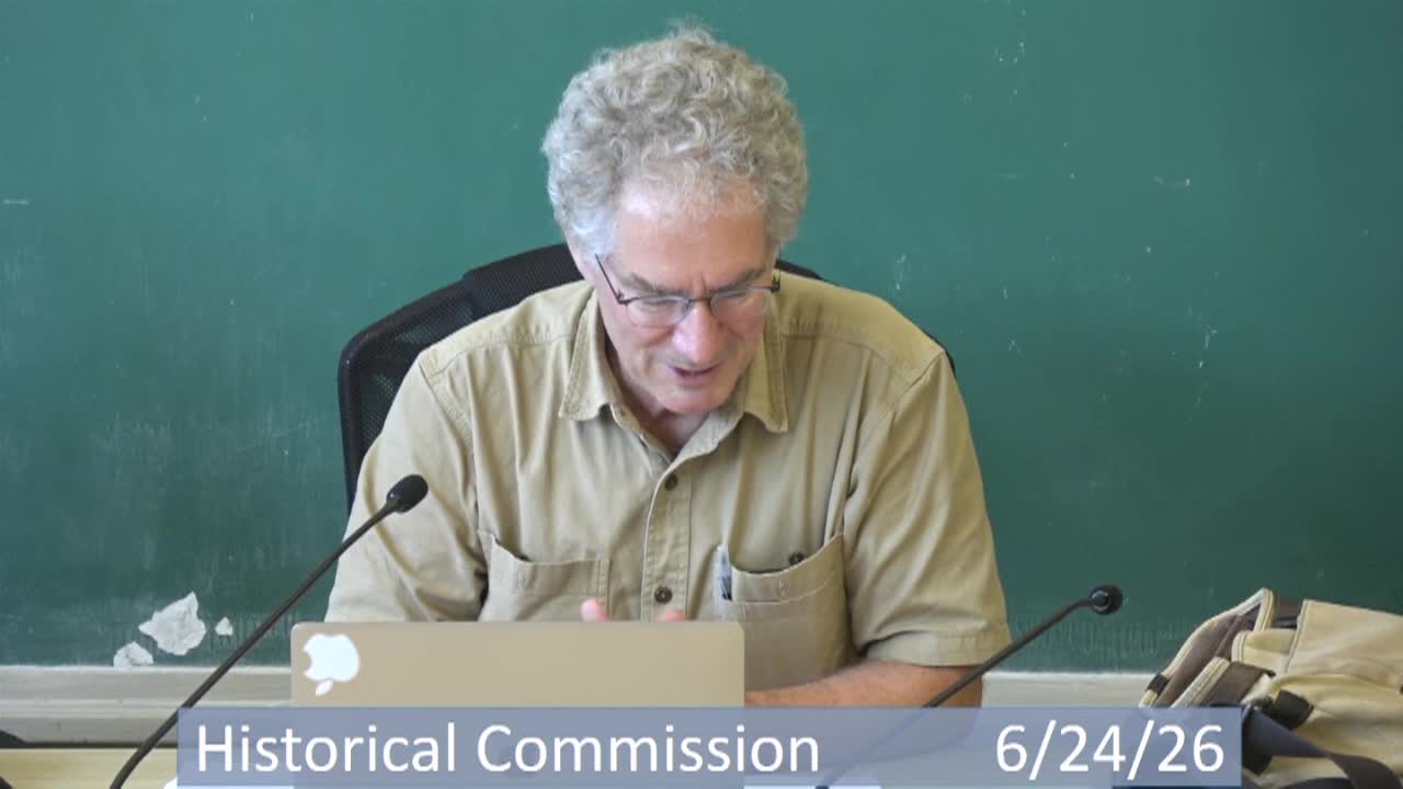 Thumbnail image for Historical Commission  6-24-26