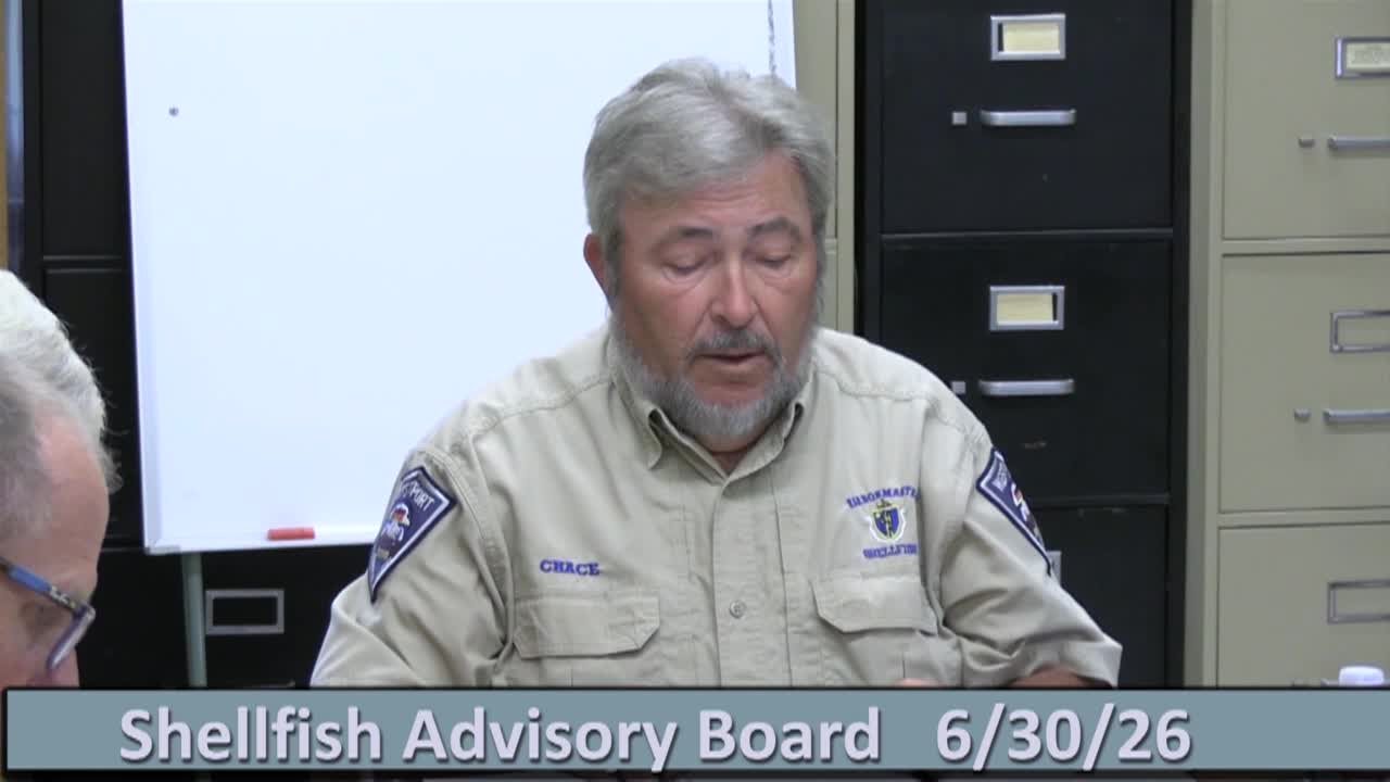 Thumbnail image for Shellfish Advisory Board - June 30, 2026