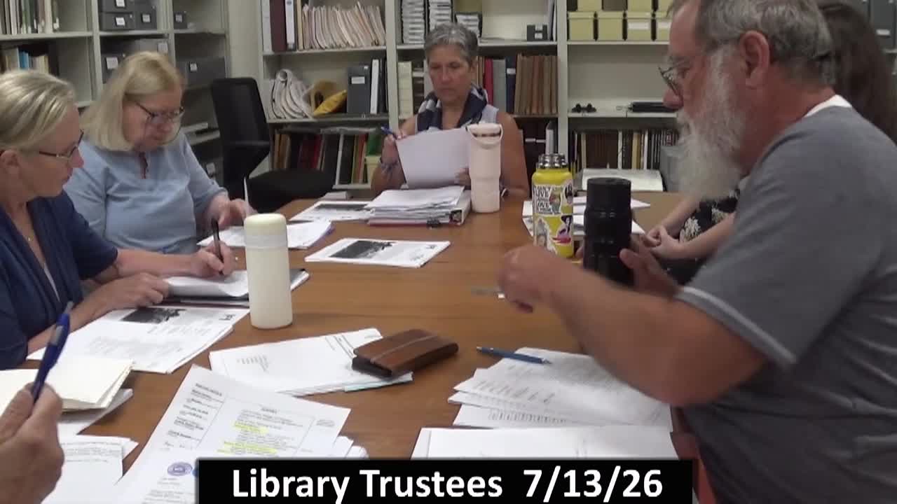 Thumbnail image for Library Board of Trustees - 7-13-26